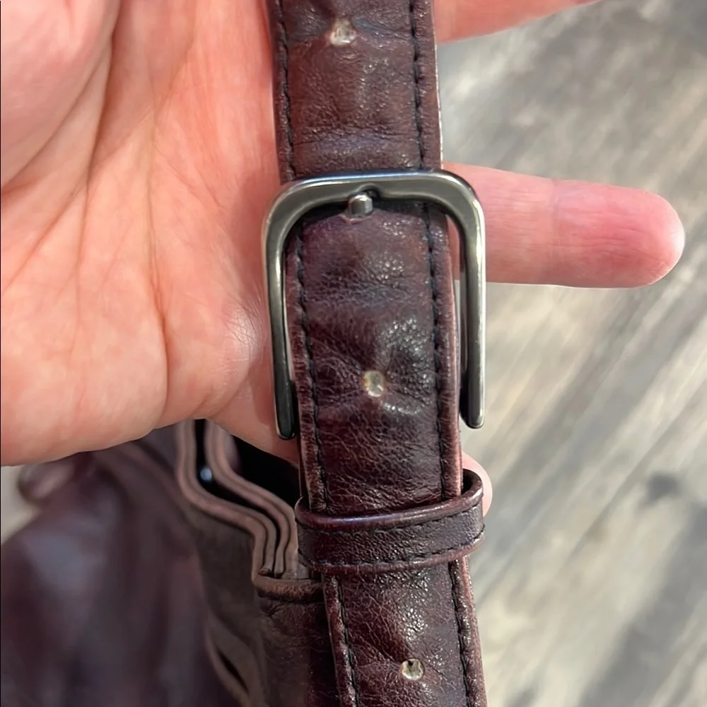 SAS Deep Burgundy Leather Bag
